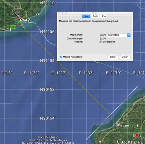 shortest distance across english channel.